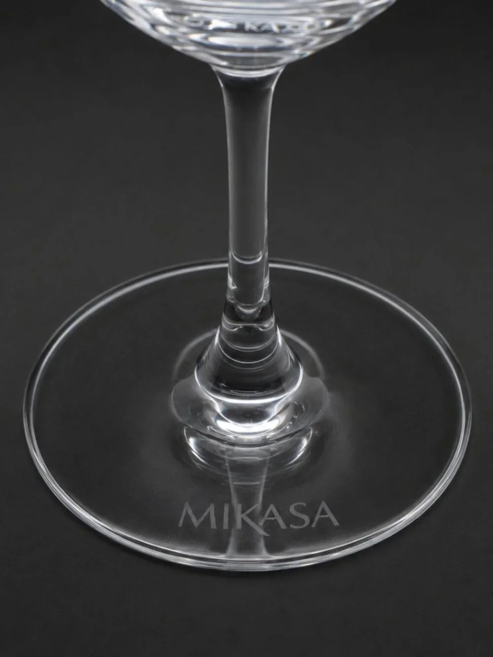 Mikasa Cheers Etched Crystal Wine Glasses Set of 2 Assorted Patterns